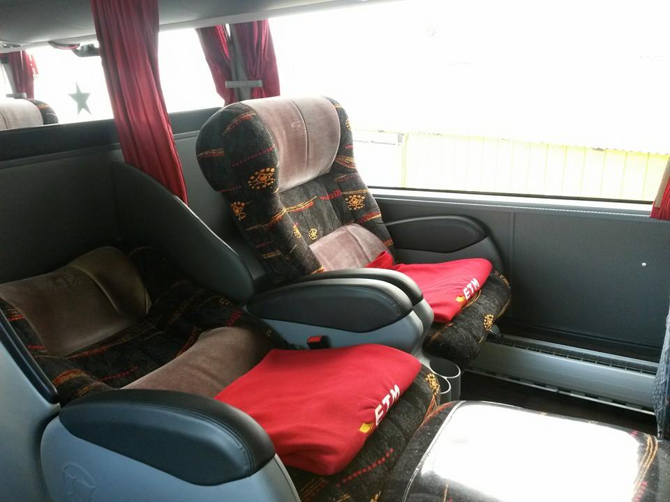 Bus seat of ETM Chile